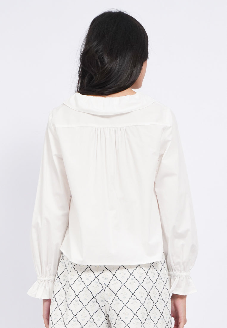 Peterpan Collar Button Up Blouse