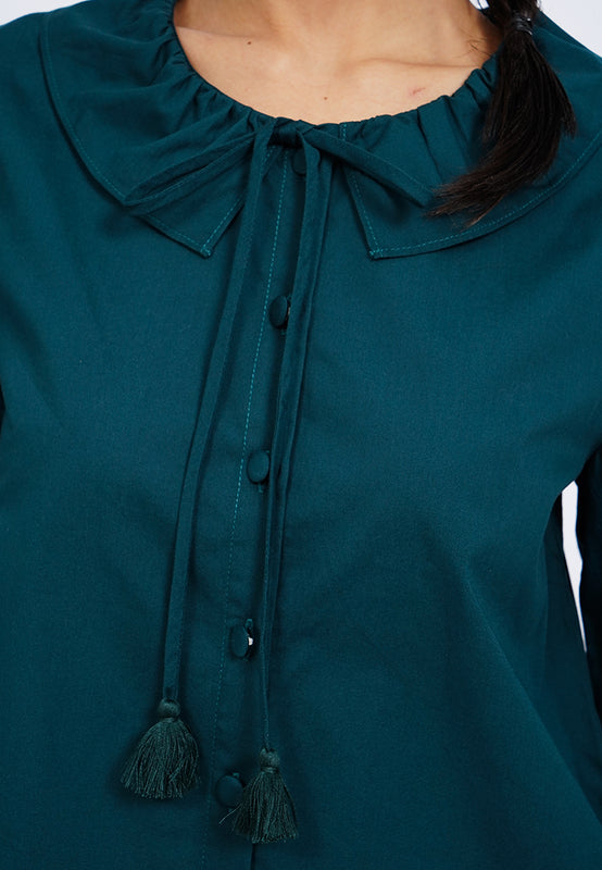 Peterpan Collar Button Up Blouse