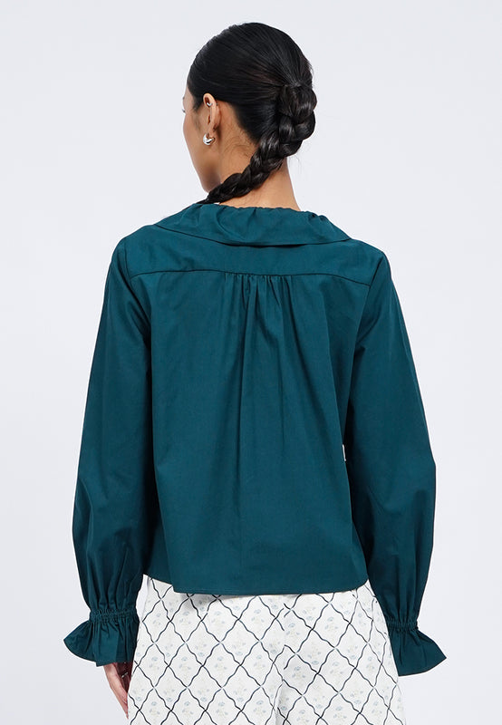 Peterpan Collar Button Up Blouse