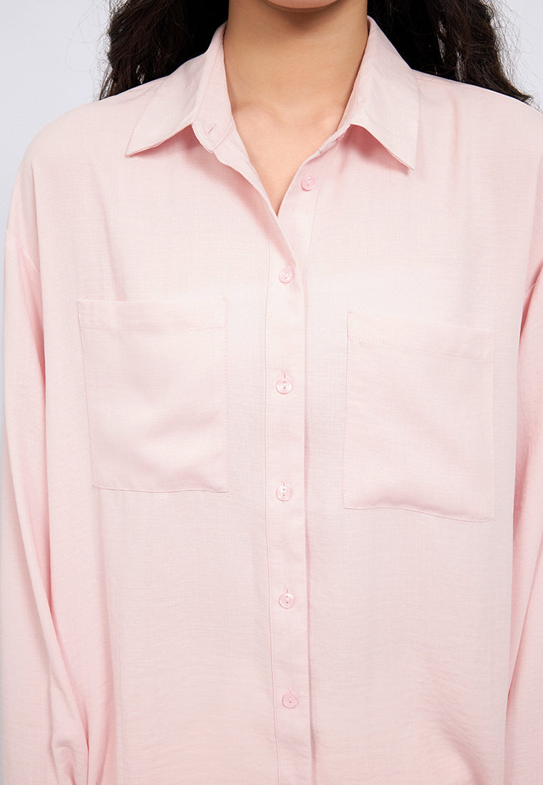 Double Pocket Oversized Shirt