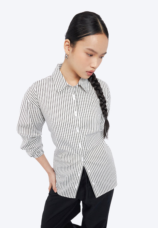 Oversized Pinstripes Shirt