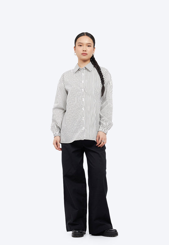 Oversized Pinstripes Shirt