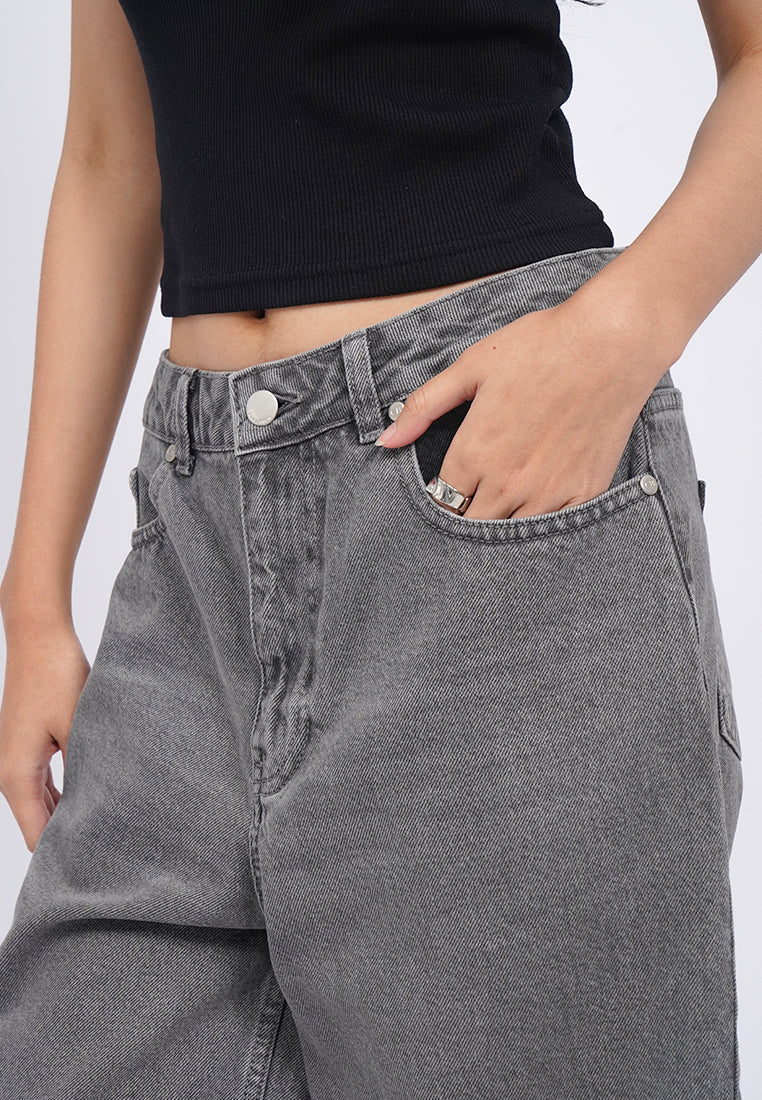 Regular Fit Denim Bermuda Pants