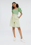 Bermuda Pants with Belt