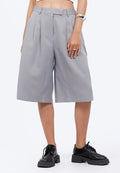 Regular Fit Stripes Bermuda Shorts