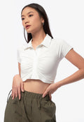 Short Sleeve Ruched Top