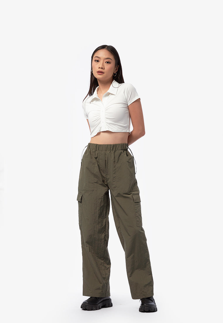 Short Sleeve Ruched Top