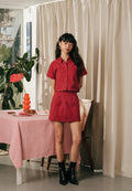 Ric Rac Details Short Sleeve Shirt