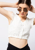 Eyelet Lace Crop Top