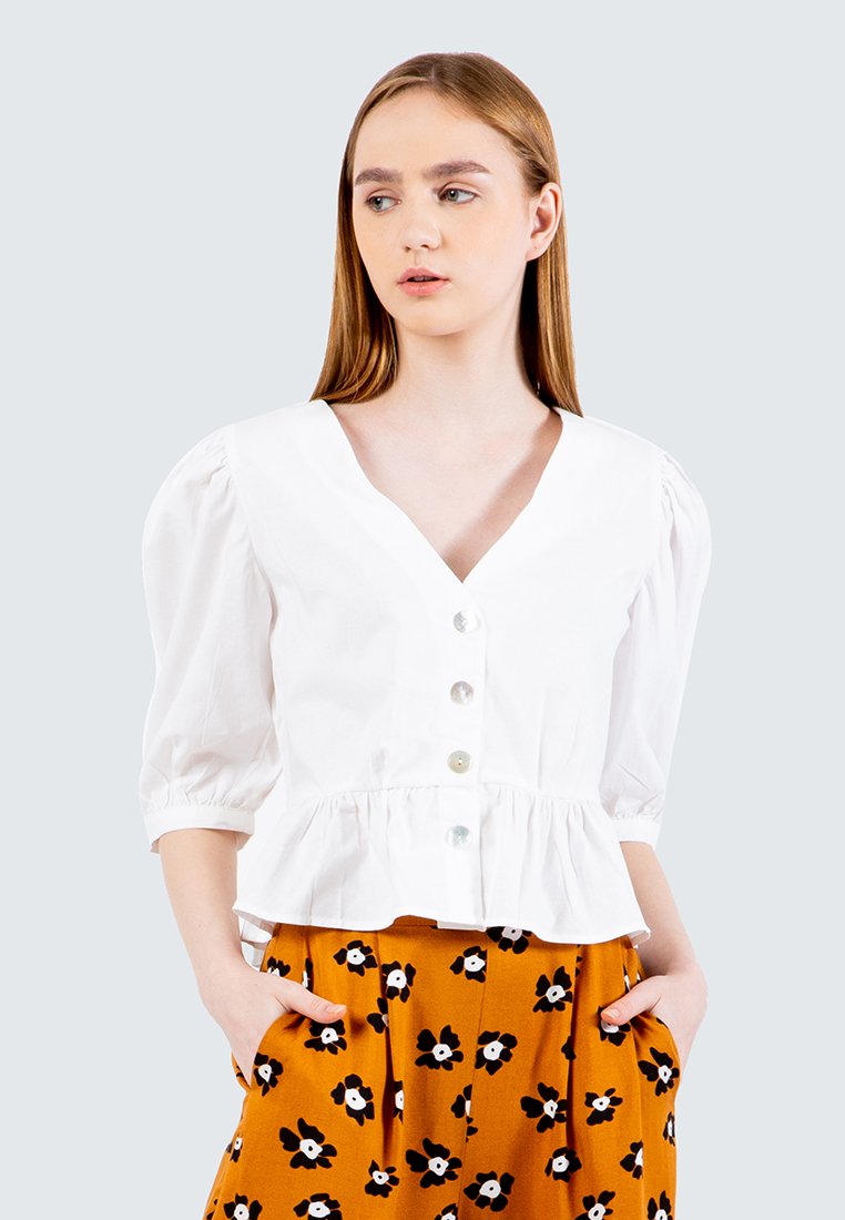 Balloon Sleeve Blouse