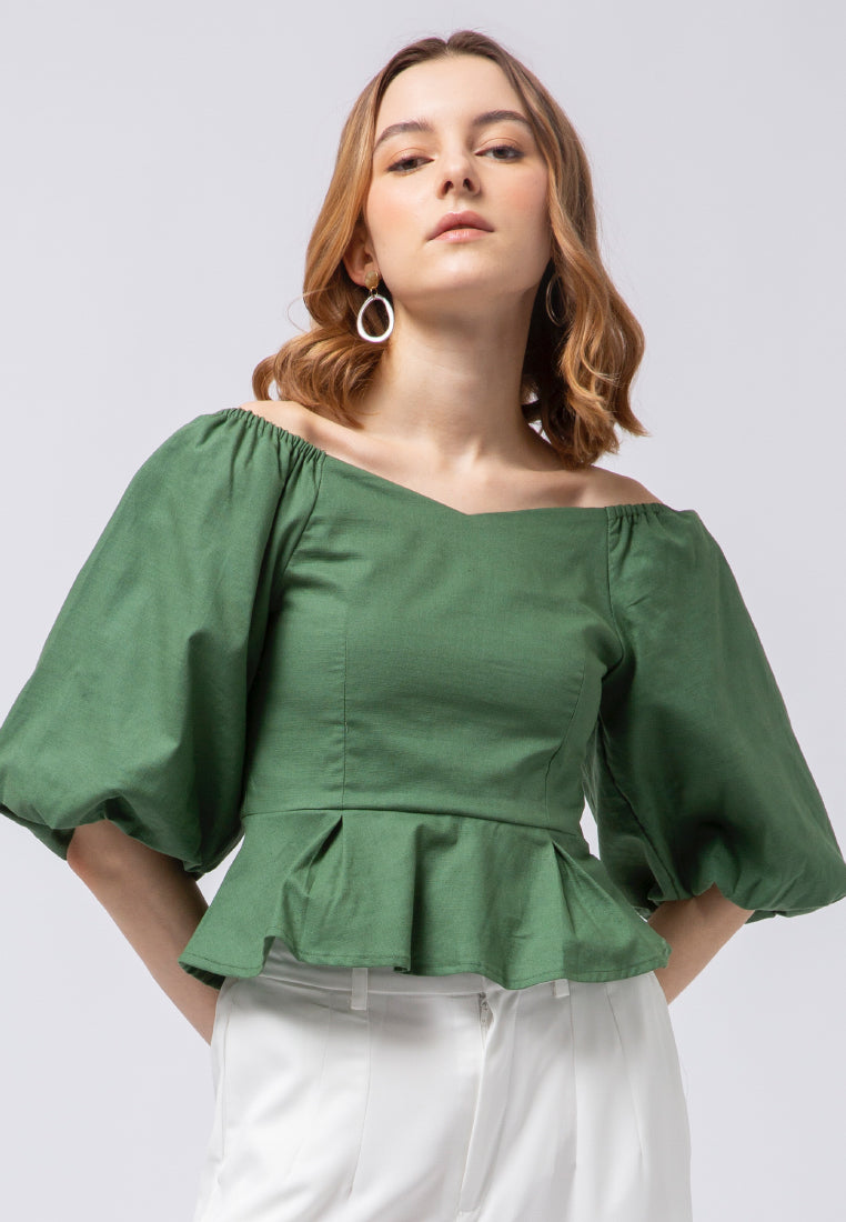 Balloon Sleeve Top