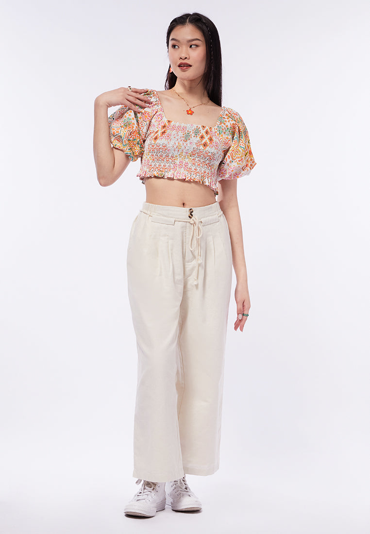 Voluminous Puff Sleeves Top