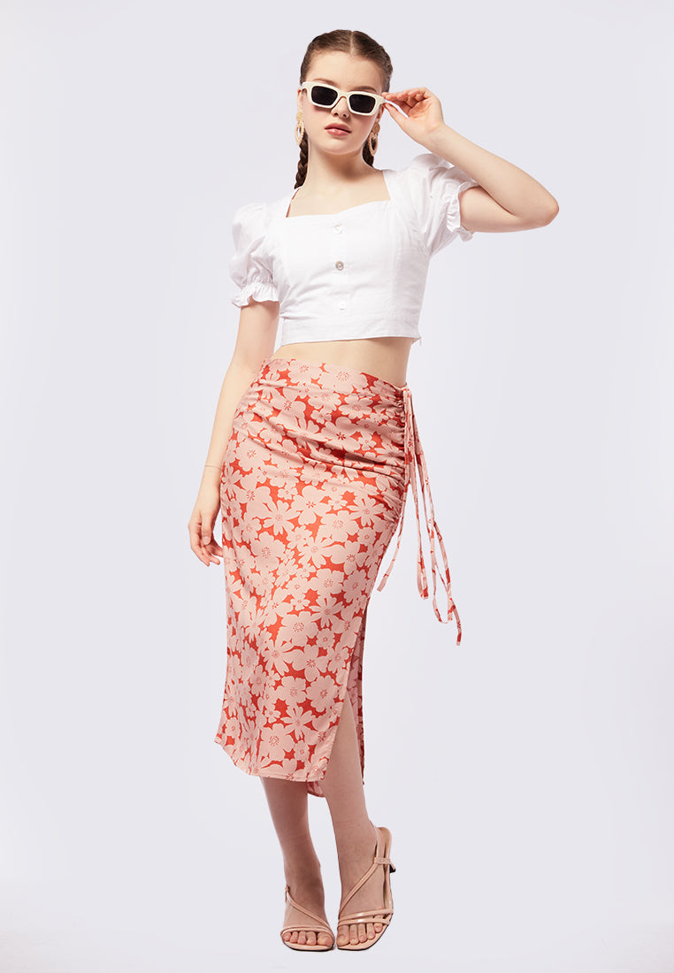 Puff Sleeve Crop Top
