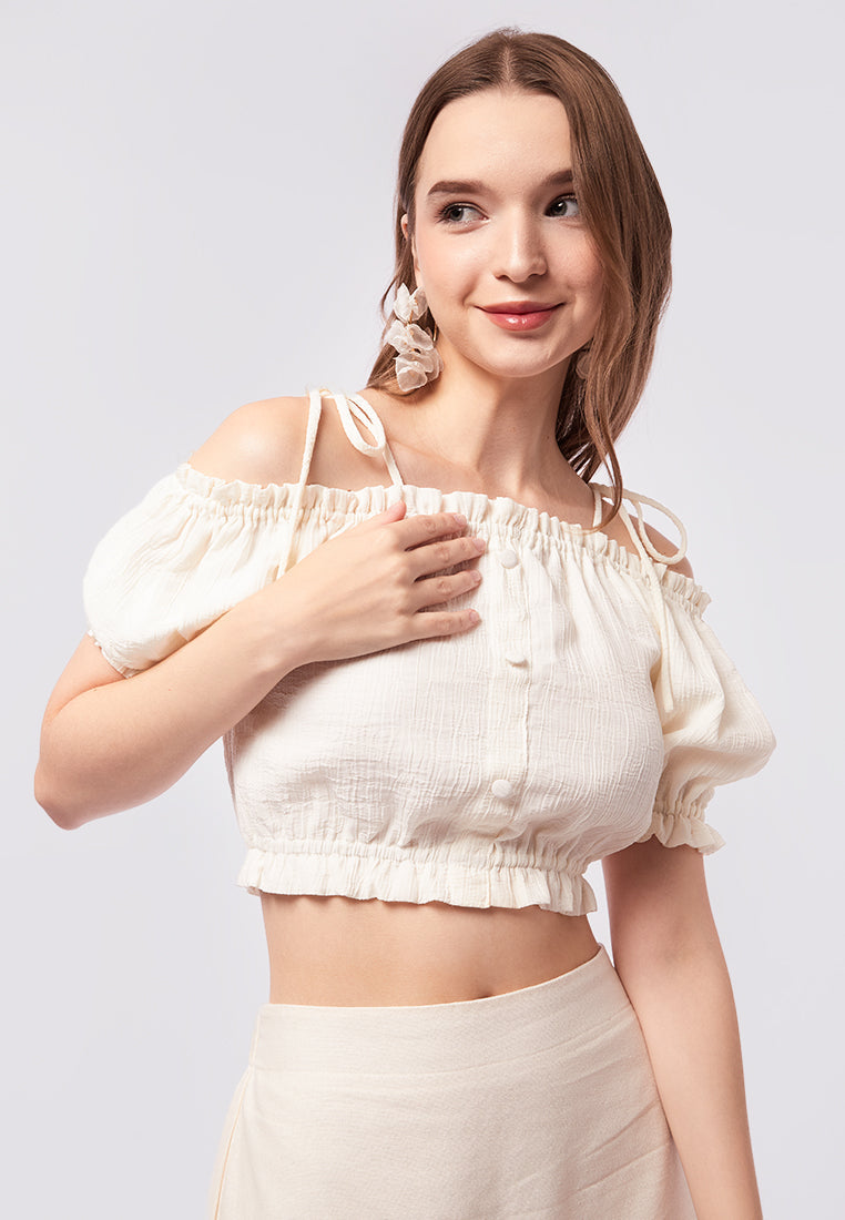 Off Shoulder Crop Top