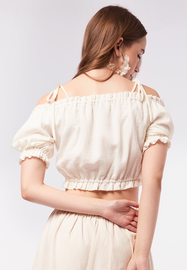 Off Shoulder Crop Top