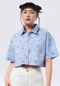 Printed Crop Shirt