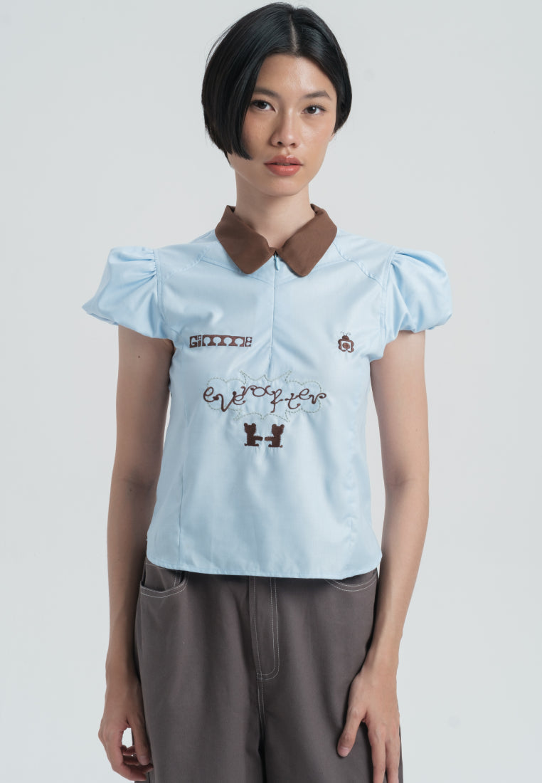 Colorbox X Gimme Puff Sleeve Top