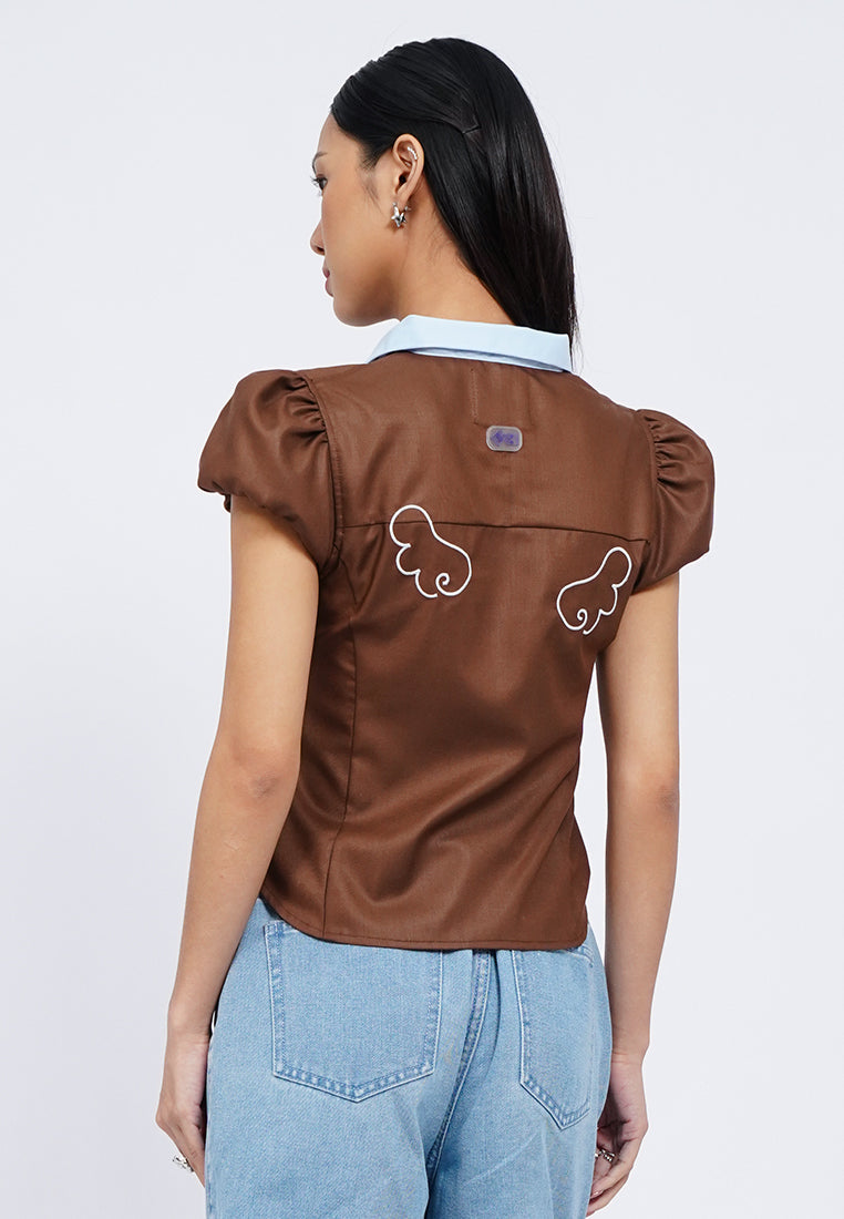 Colorbox X Gimme Puff Sleeve Top