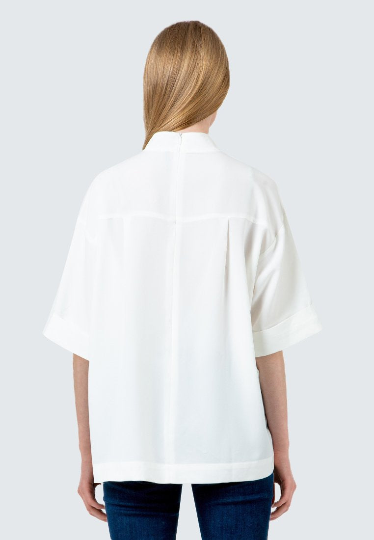High Neck Short Blouse
