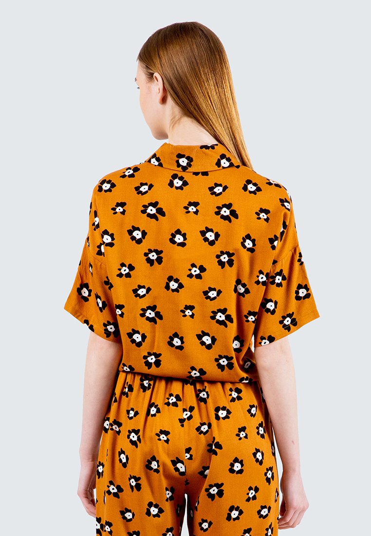 All Over Print Shirt with Ties