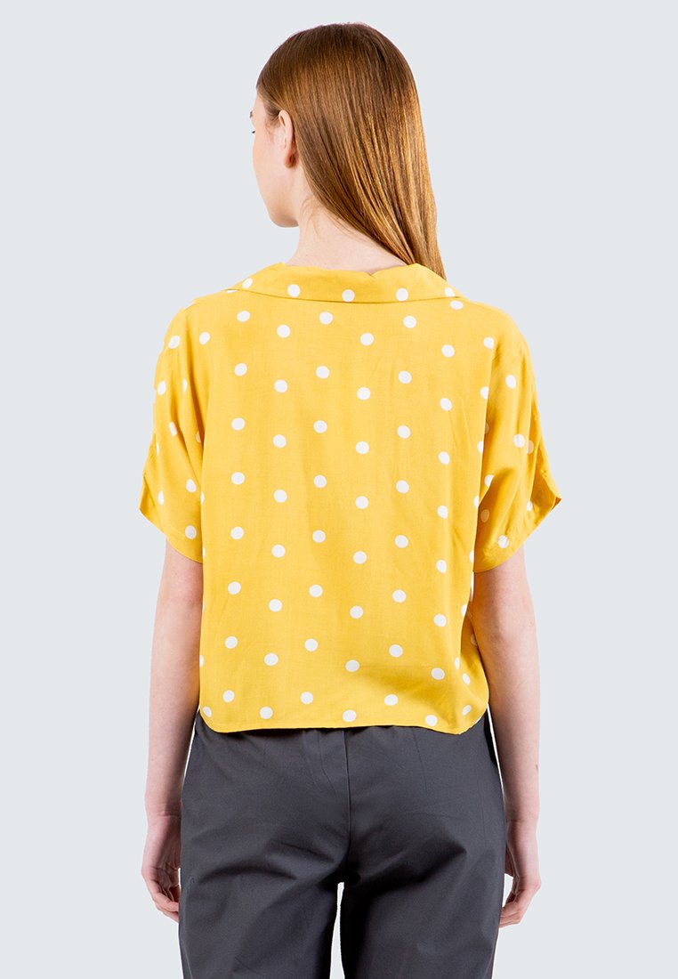 Polkadot Front Tie Shirt