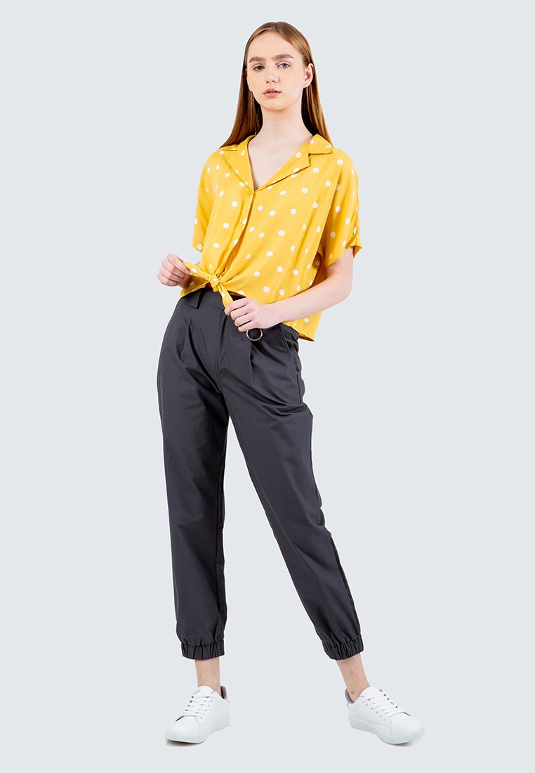 Polkadot Front Tie Shirt