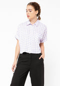 Loose Short Sleeve Stripes Shirt