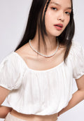 Puff Sleeve Crop Top