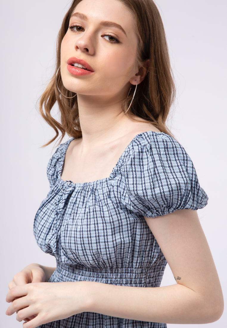 Puff Sleeve Smocked Top