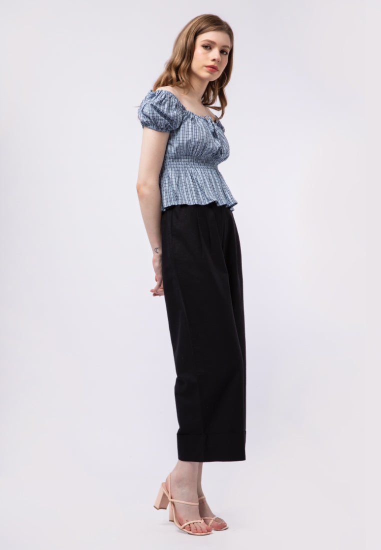 Puff Sleeve Smocked Top