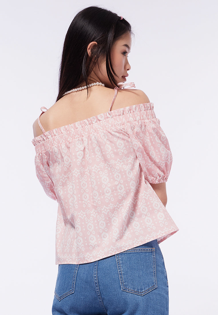 Short Sleeve Off Shoulder Top
