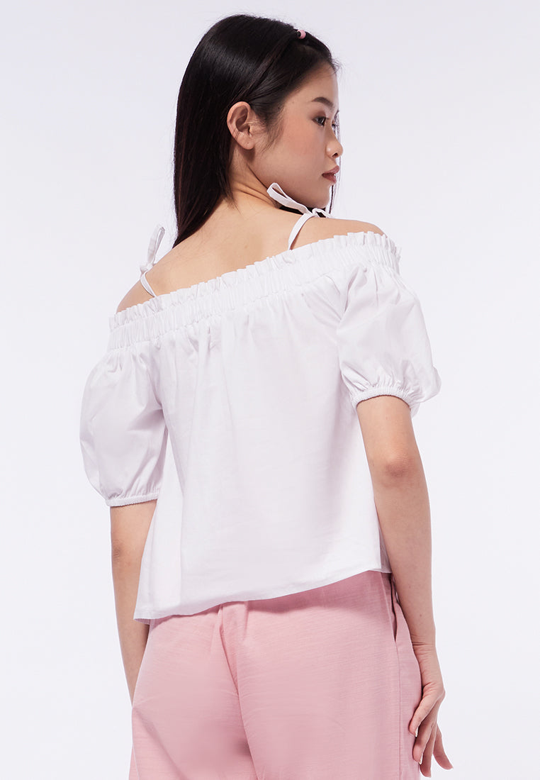 Short Sleeve Off Shoulder Top