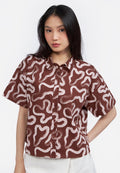Drop Shoulder Printed Boxy Shirt