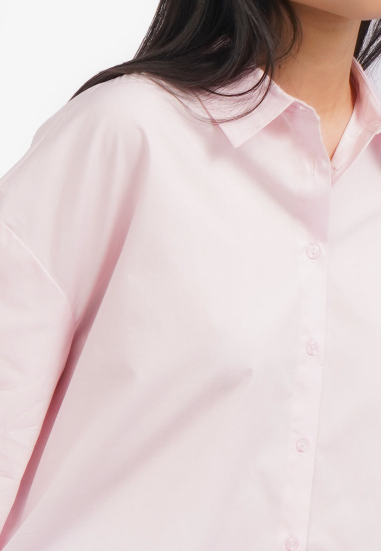 Voluminous Short Sleeve Blouse