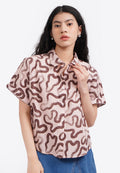 Short Sleeve Printed Shirt L.Pink