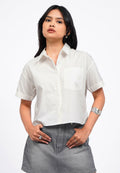 Hi-Lo Boxy Shirt with Pocket