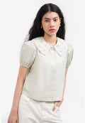 Embroidered Collar Shirt