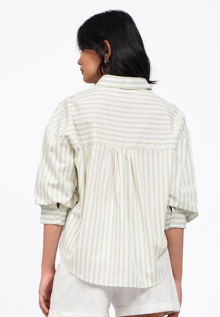 Voluminous Stripes Blouse
