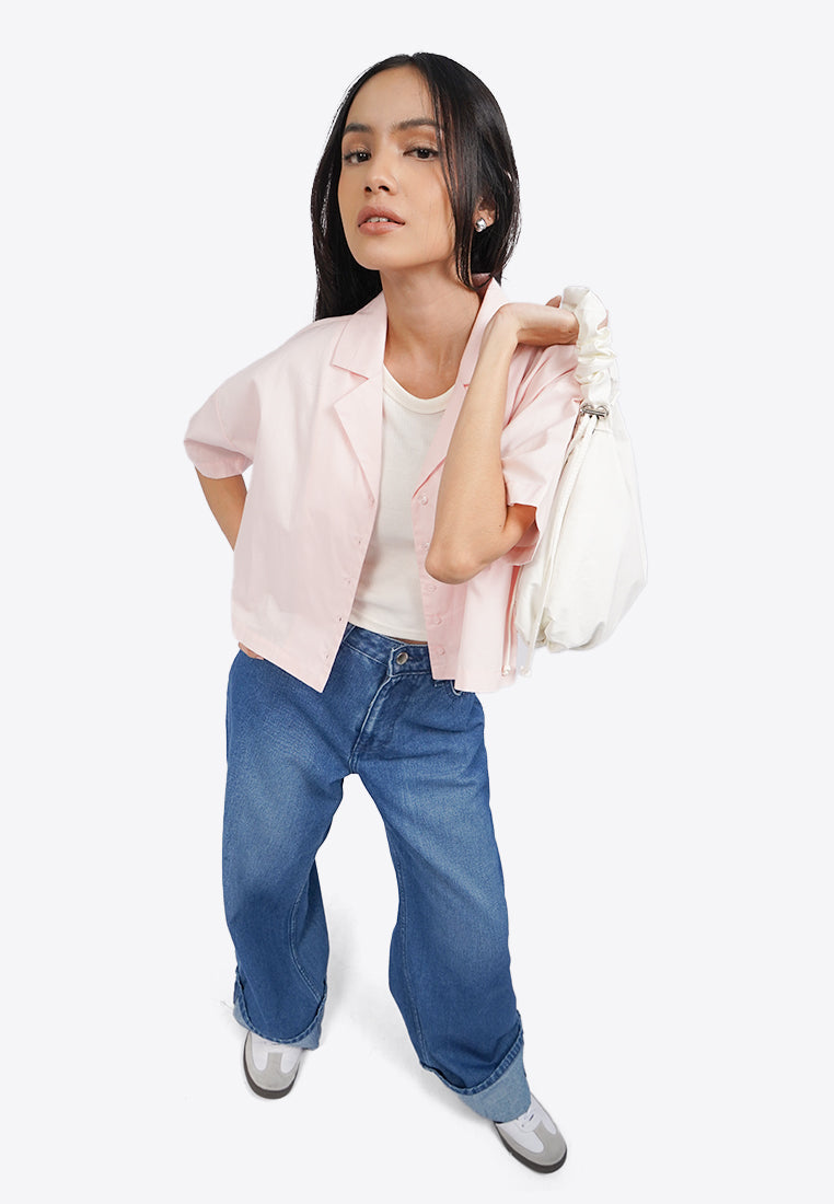 Notch Collar Pocket Shirt