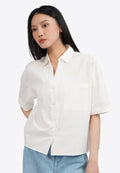 Drop Shoulder Shirt with Pocket