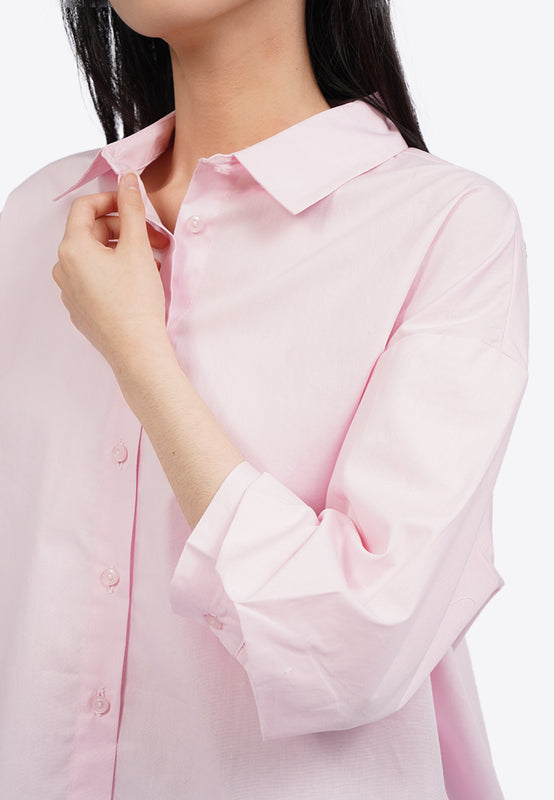 Voluminous Short Sleeve Blouse