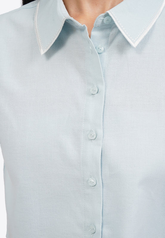 Short Sleeve Crop Shirt