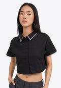 Short Sleeve Crop Shirt
