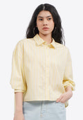 Printed Voluminous 3/4 Sleeve Blouse