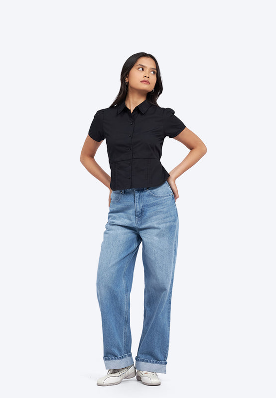 Fitted Short Sleeve Shirt