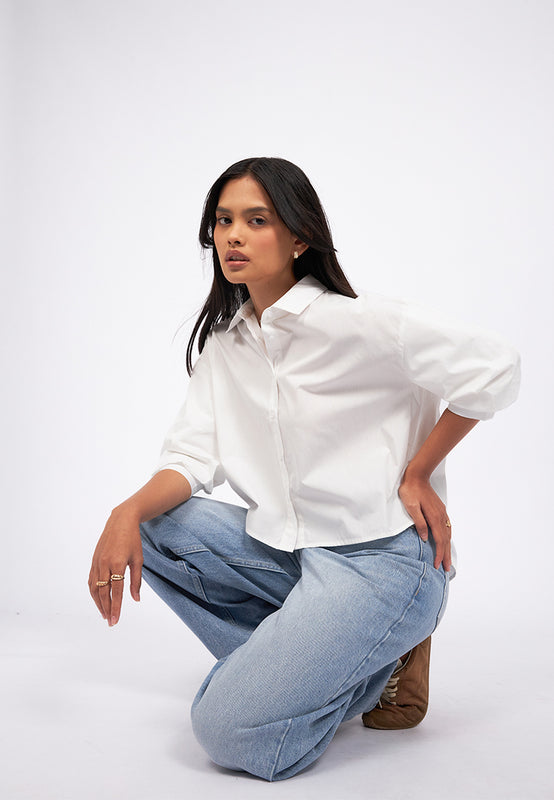 Voluminous Sleeve Blouse
