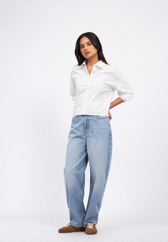 Voluminous Sleeve Blouse