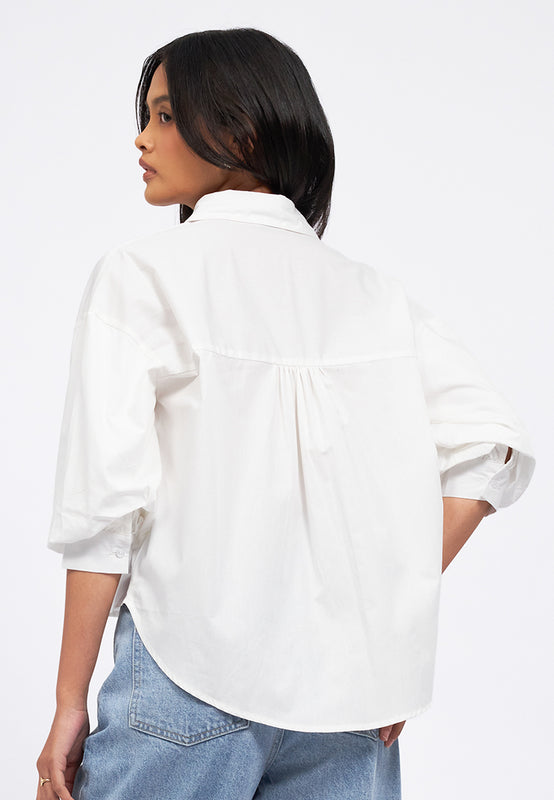 Voluminous Sleeve Blouse
