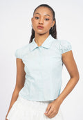 Fitted Puff Sleeve Blouse