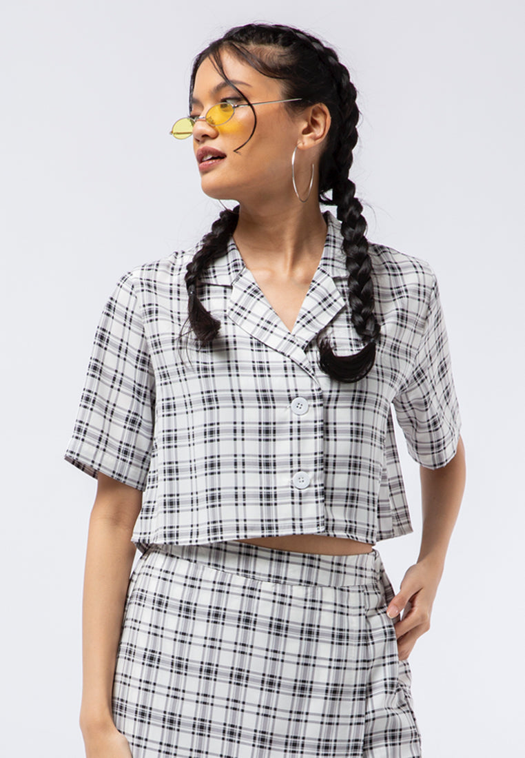 Short Sleeve Crop Blouse